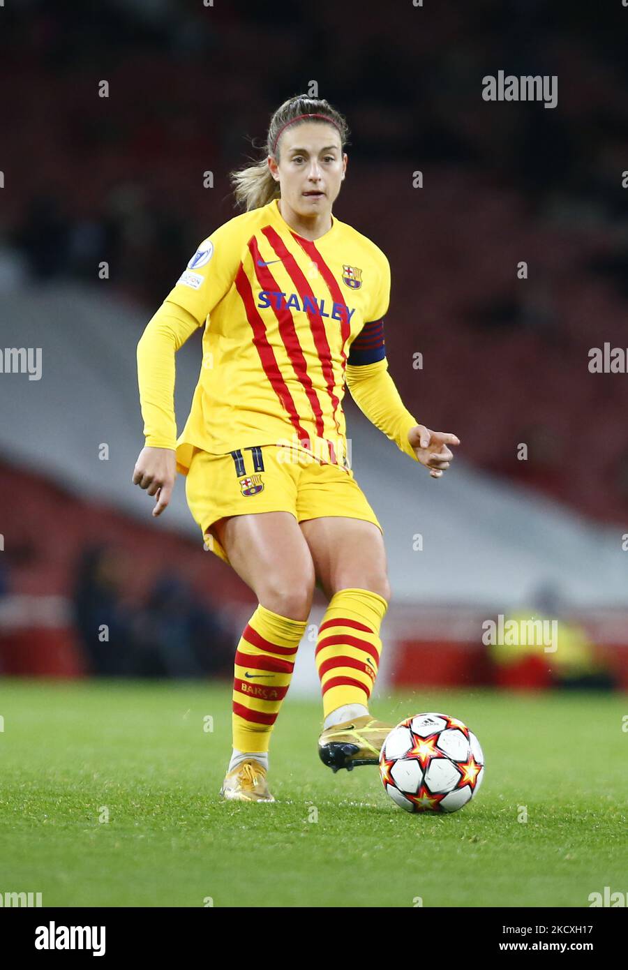 Alexia Putellas del FC Barcelona Femenino durante la Woman's Champions League Group C tra le Donne dell'Arsenale e il Barcellona Femenino allo stadio Emirates, crawly il 09th dicembre 2021 (Photo by Action Foto Sport/NurPhoto) Foto Stock