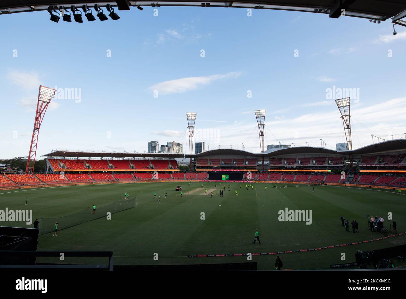 Vista generale dello Showground Stadium prima della partita tra il Sydney Thunder e le Melbourne Stars al Sydney Showground Stadium, il 12 dicembre 2021, a Sydney, Australia. (Solo per uso editoriale) Foto Stock