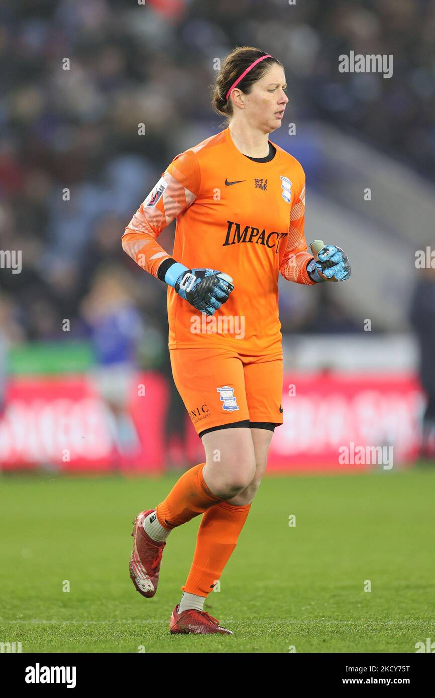 Marie Hourihan della città di Birmingham durante la partita della Super League delle donne di Barclays fa tra Leicester City e Birmingham City al King Power Stadium di Leicester domenica 19th dicembre 2021. (Foto di James Holyoak/MI News/NurPhoto) Foto Stock