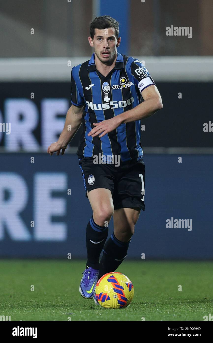 Remo Freuler (Atalanta BC) in azione durante la partita di calcio italiana Coppa Italia Atalanta BC vs Venezia FC il 12 gennaio 2022 allo Stadio Gewiss di Bergamo (Photo by Francesco Scaccianoce/LiveMedia/NurPhoto) Foto Stock