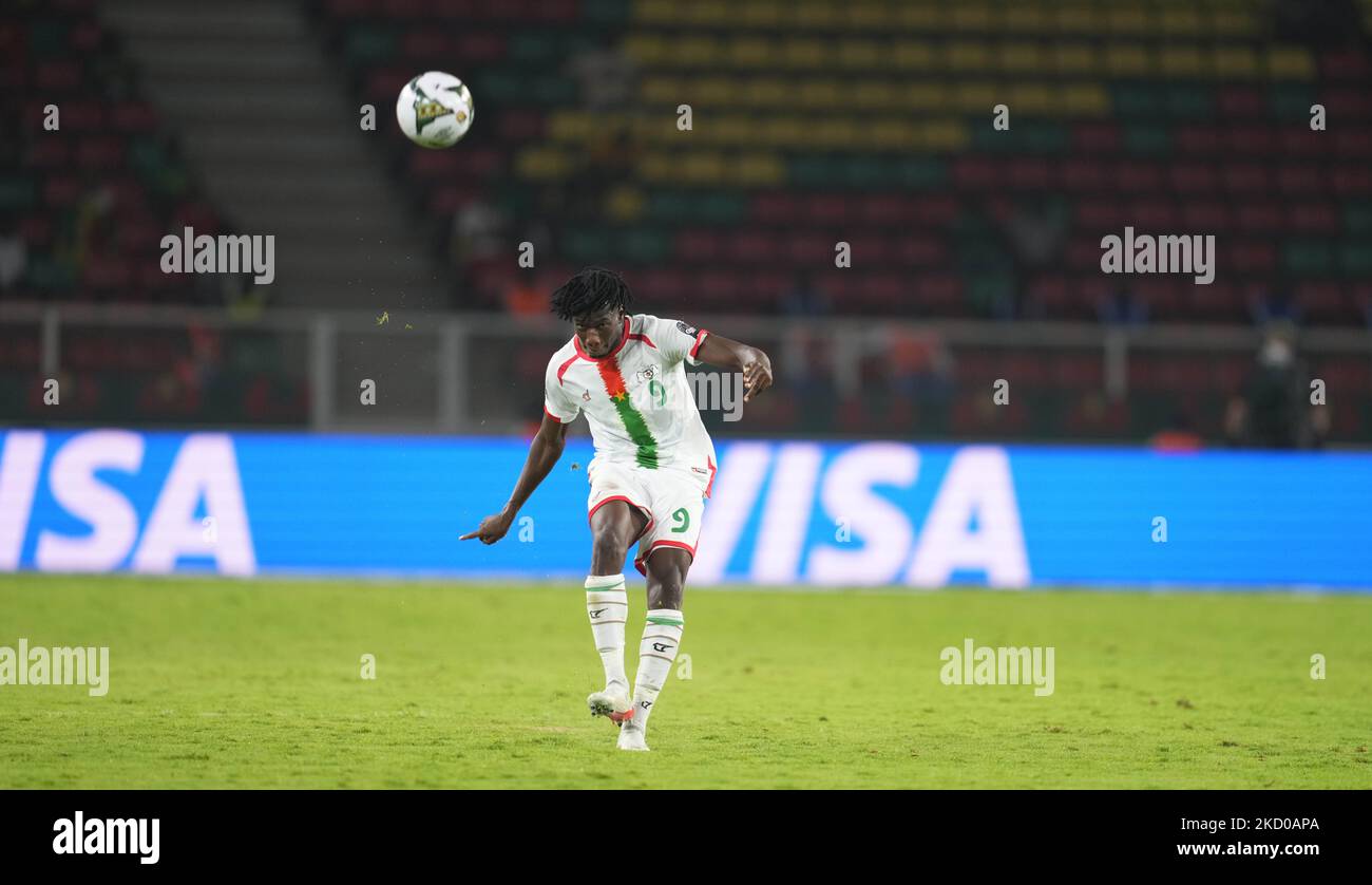 Issa Kaboré del Burkina Faso durante il Burkina Faso contro Cap Verde, Coppa delle Nazioni africane, allo Stadio Olembe il 13 gennaio 2022. (Foto di Ulrik Pedersen/NurPhoto) Foto Stock