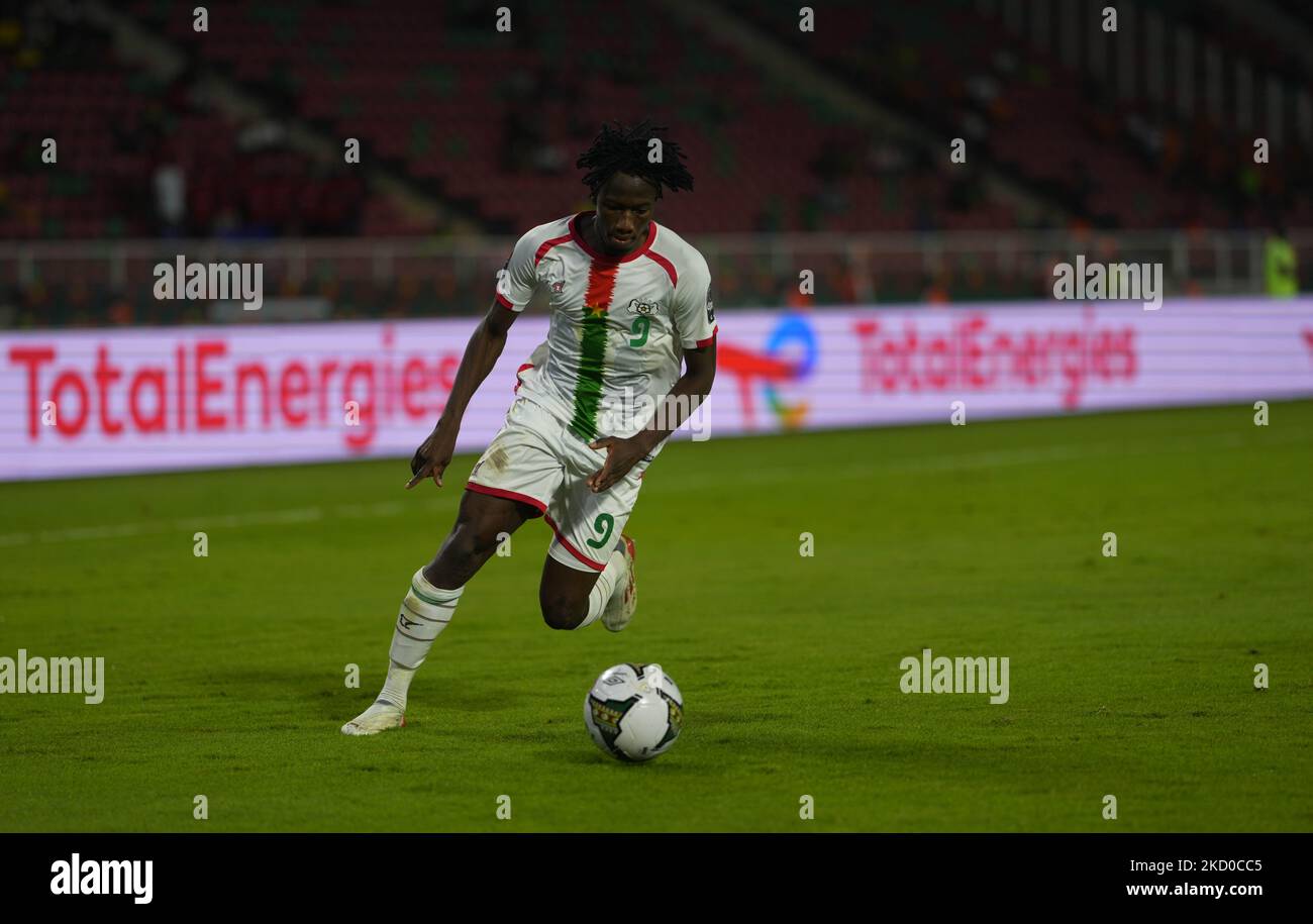 Issa Kaboré del Burkina Faso durante il Burkina Faso contro Cap Verde, Coppa delle Nazioni africane, allo Stadio Olembe il 13 gennaio 2022. (Foto di Ulrik Pedersen/NurPhoto) Foto Stock