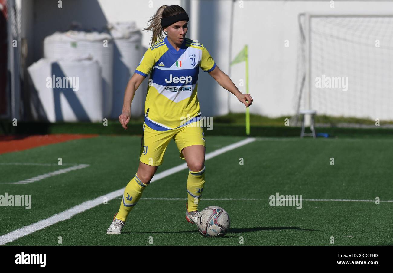 Tuina Annika Hyyrynen (2) Donne Juventus durante il Campionato Italiano di Calcio una partita femminile 2021/2022 tra Pomigliano Femminile vs Juventus Donne allo stadio Ugo Gobbato il 16 gennaio 2022 (Foto di Andrea D'amico/LiveMedia/NurPhoto) Foto Stock