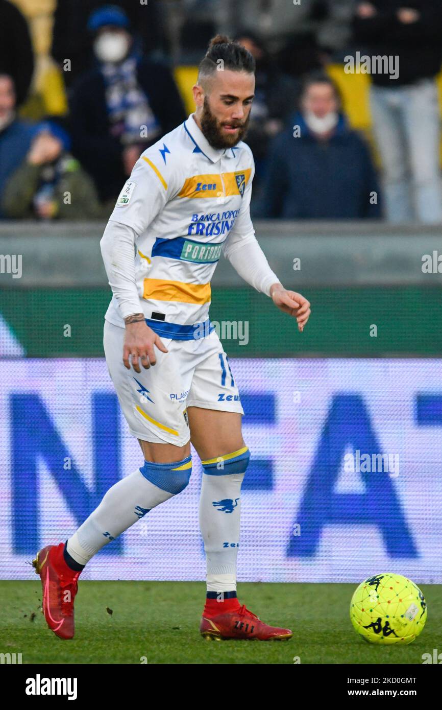 Francesco Zampano Jogador Frosinone Durante Primeira Partida Campeonato  Italiano Futebol — Fotografia de Stock Editorial © VincenzoIzzo #464933080