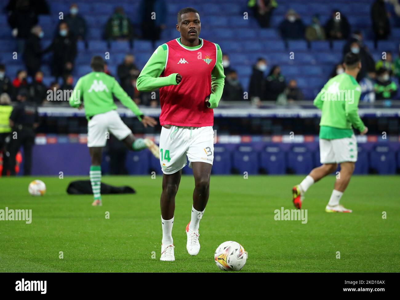 William Carvalho durante la partita tra RCD Espanyol e Real Betis Balompie, corrispondente alla settimana 22 della Liga Santander, suonata allo stadio RCDE, a Barcellona, il 21th gennaio 2022. -- (Foto di Urbanandsport/NurPhoto) Foto Stock