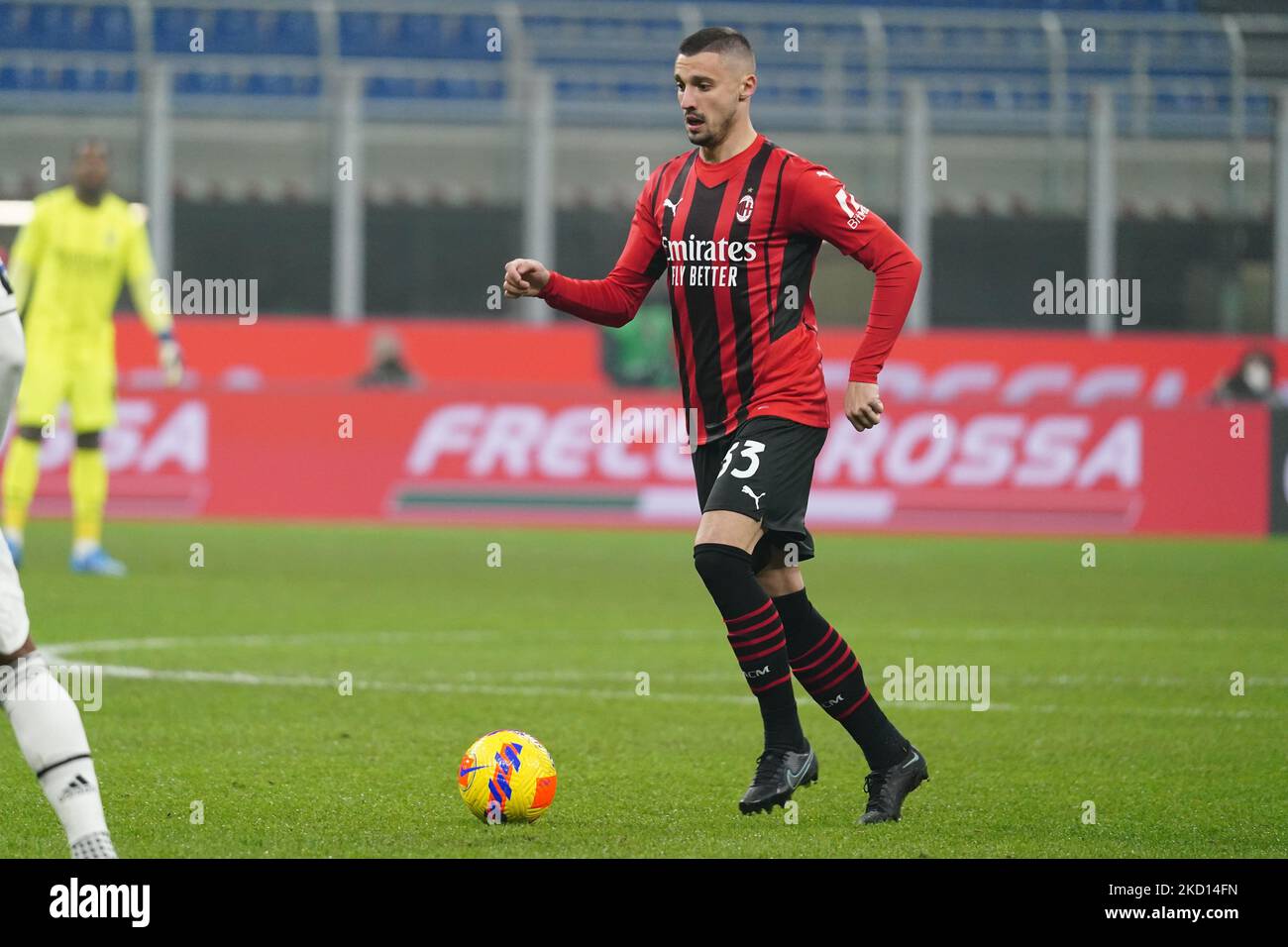 Rade Krunic (AC Milan) durante l'AC Milan contro il FC Juventus, Serie A, allo Stadio Giuseppe Meazza il 23 gennaio 2022. (Foto di Luca Rossini/NurPhoto) Foto Stock