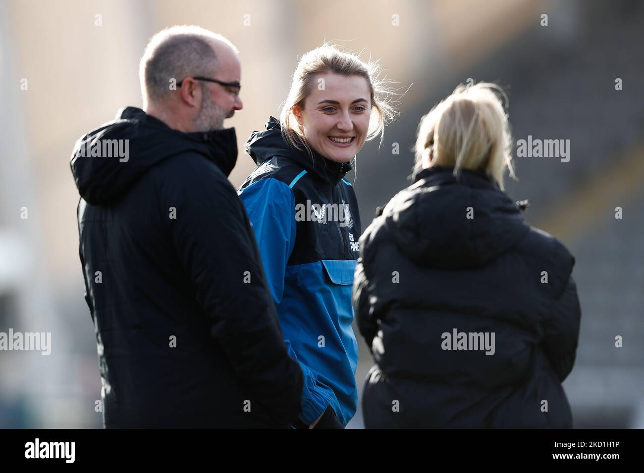 Becky Langley, Newcastle United Head Coach, visto durante la partita della fa Cup Fourth Round tra Newcastle United e Ipswich Town a Kingston Park, Newcastle domenica 30th gennaio 2022. (Foto di will Matthews/MI News/NurPhoto) Foto Stock