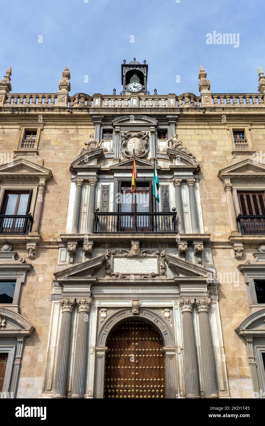Granada, Spagna - 28 ottobre 2022: L'alta Corte di giustizia dell'Andalusia a Granada Foto Stock
