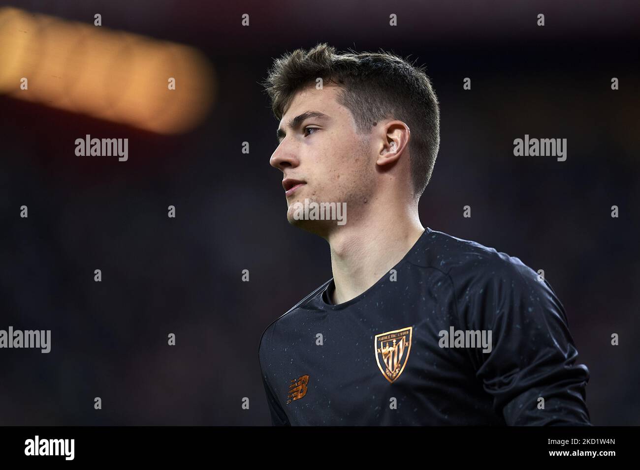 Agirezabala di Athletic durante la finale del quartiere della Copa del Rey tra Athletic Club e Real Madrid all'Estadio de San Mames il 3 febbraio 2022 a Bilbao, Spagna. (Foto di Jose Breton/Pics Action/NurPhoto) Foto Stock