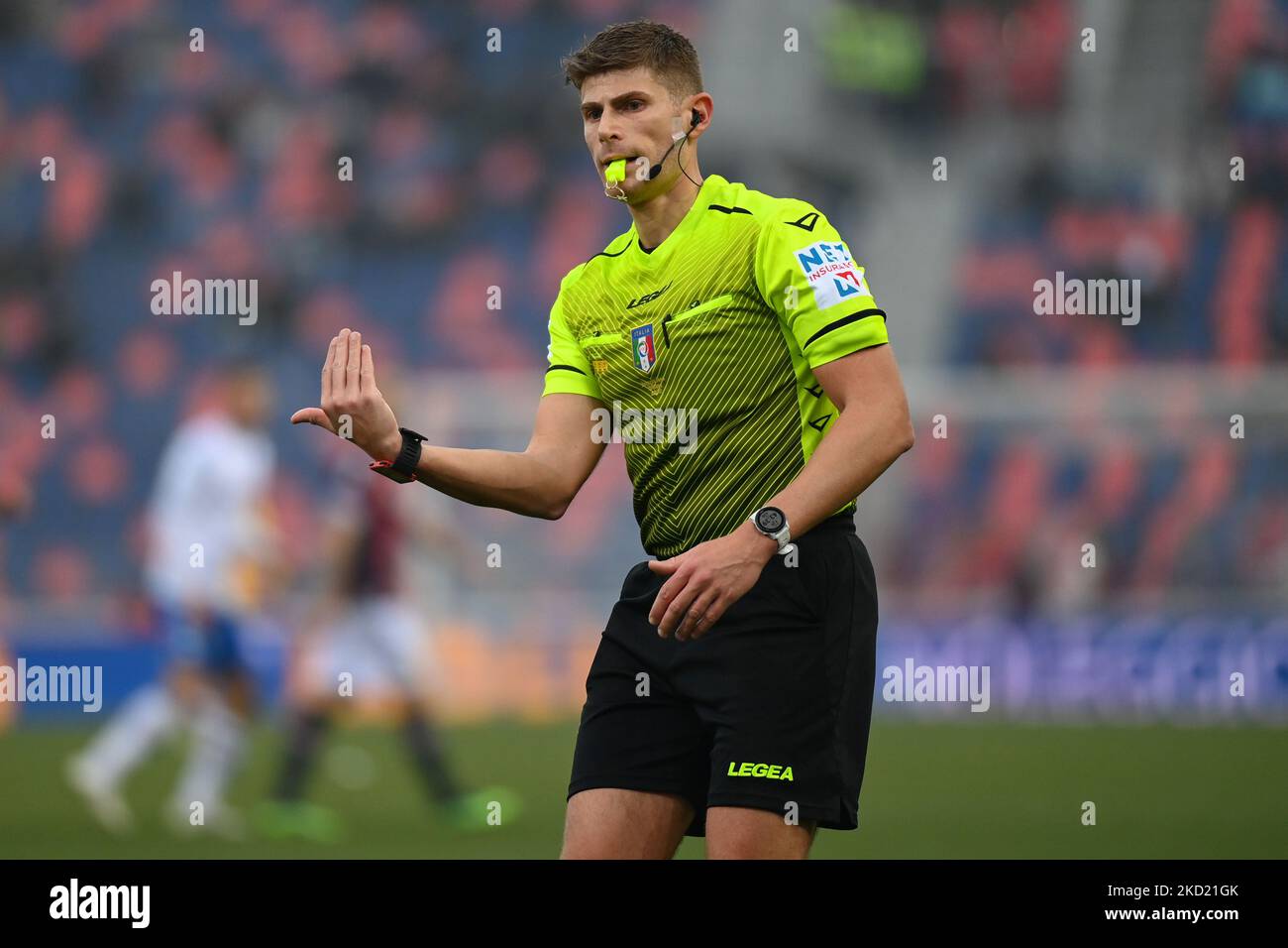 Il candidato della partita Cosso durante la serie di calcio italiana A match Bologna FC vs Empoli FC il 06 febbraio 2022 allo stadio Renato Dall'Ara di Bologna (Photo by Gianluca Ricci/LiveMedia/NurPhoto) Foto Stock