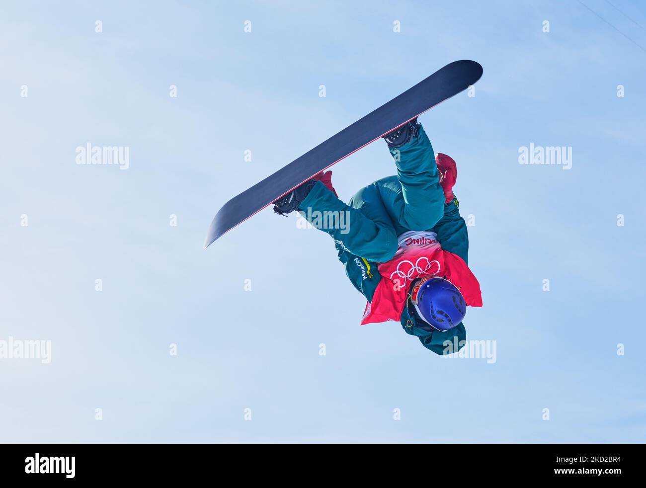 Scotty James dall'Australia durante Snowboard - half pipe ai Giochi Olimpici invernali di Pechino 2022 allo Zhangjiakou Genting Snow Park il 11 febbraio 2022 a Zhangjiakou, Cina. (Foto di Ulrik Pedersen/NurPhoto) Foto Stock