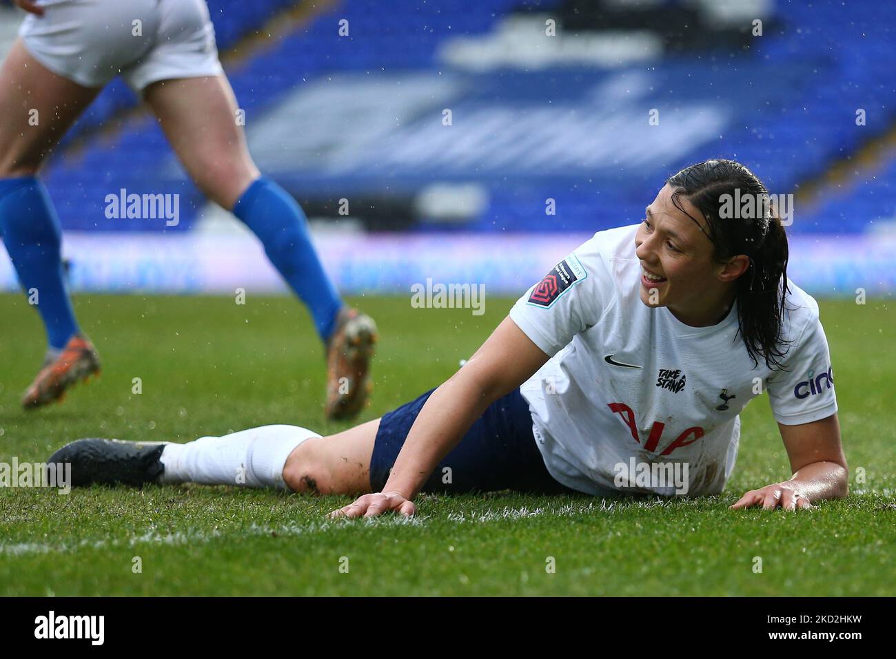 Rachel Williams di Tottenham Hotspur reagisce durante il Barclays fa Women's Super League match tra Birmingham City e Tottenham Hotspur a St Andrews, Birmingham domenica 13th febbraio 2022. (Foto di Kieran Riley/MI News/NurPhoto) Foto Stock