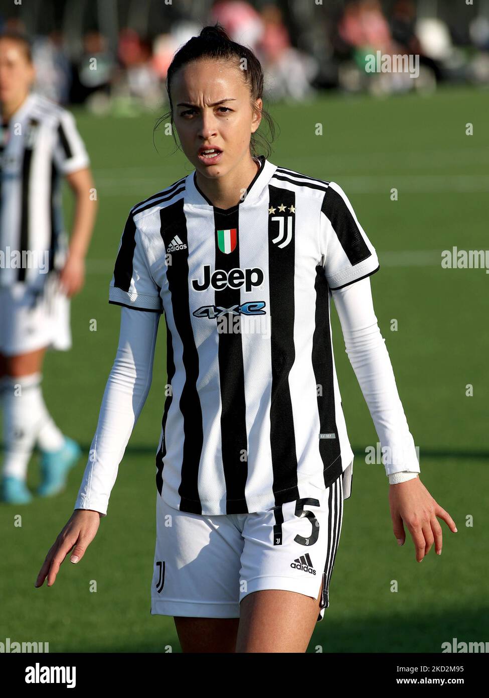 Julia Grosso (Juventus Women) durante la partita di calcio italiana Coppa Italia Femminile FC Juventus vs Inter - FC Internazionale il 13 febbraio 2022 presso il Juventus Training Center di Torino (Photo by Claudio Benedetto/LiveMedia/NurPhoto) Foto Stock