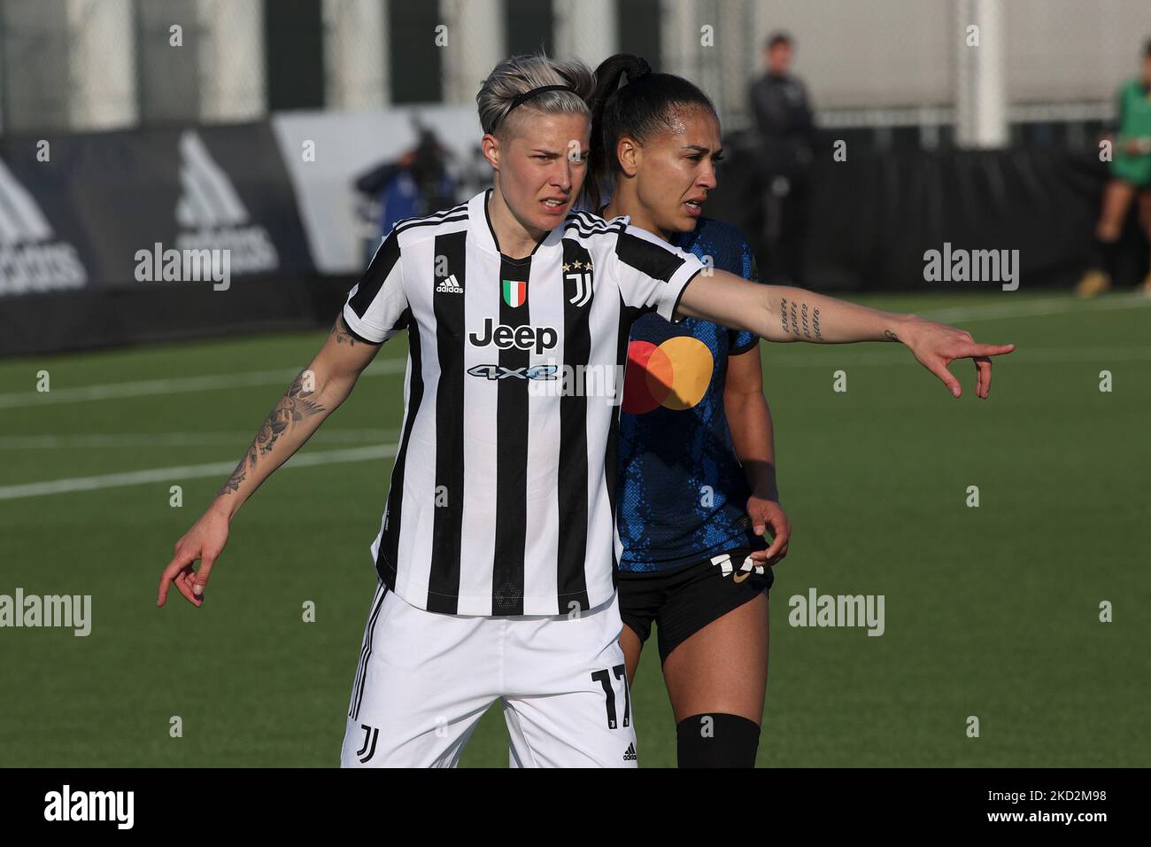 Lina Mona Andrea Hurtig (Juventus Women) durante la partita di calcio italiana Coppa Italia Femminile FC Juventus vs Inter - FC Internazionale il 13 febbraio 2022 presso il Juventus Training Center di Torino (Foto di Claudio Benedetto/LiveMedia/NurPhoto) Foto Stock