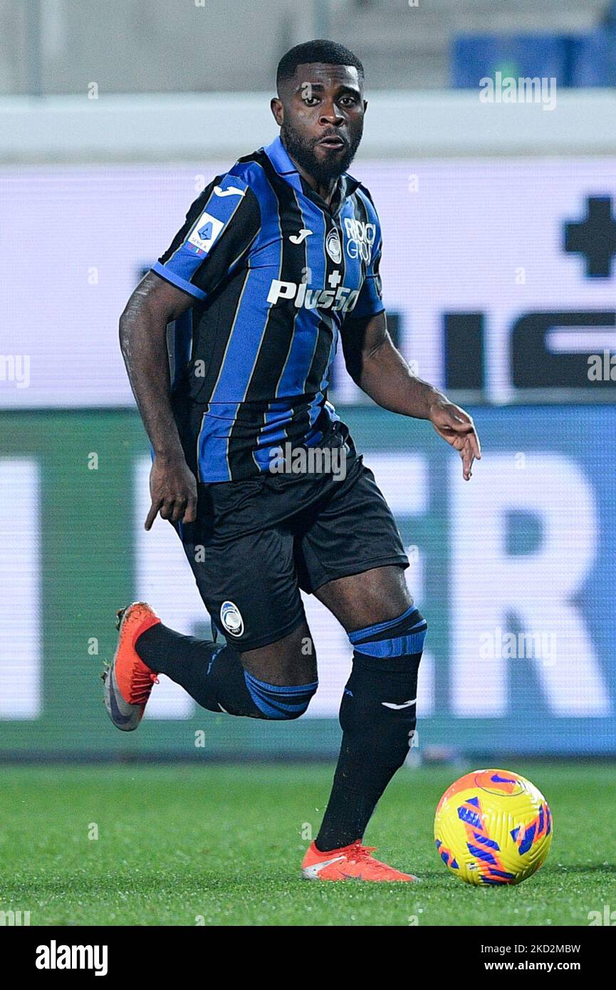 JEREMIE Boga di Atalanta BC durante la Serie A match tra Atalanta BC e FC Juventus al Gewiss Stadium, Bergamo, Italia il 13 febbraio 2022. (Foto di Giuseppe Maffia/NurPhoto) Foto Stock