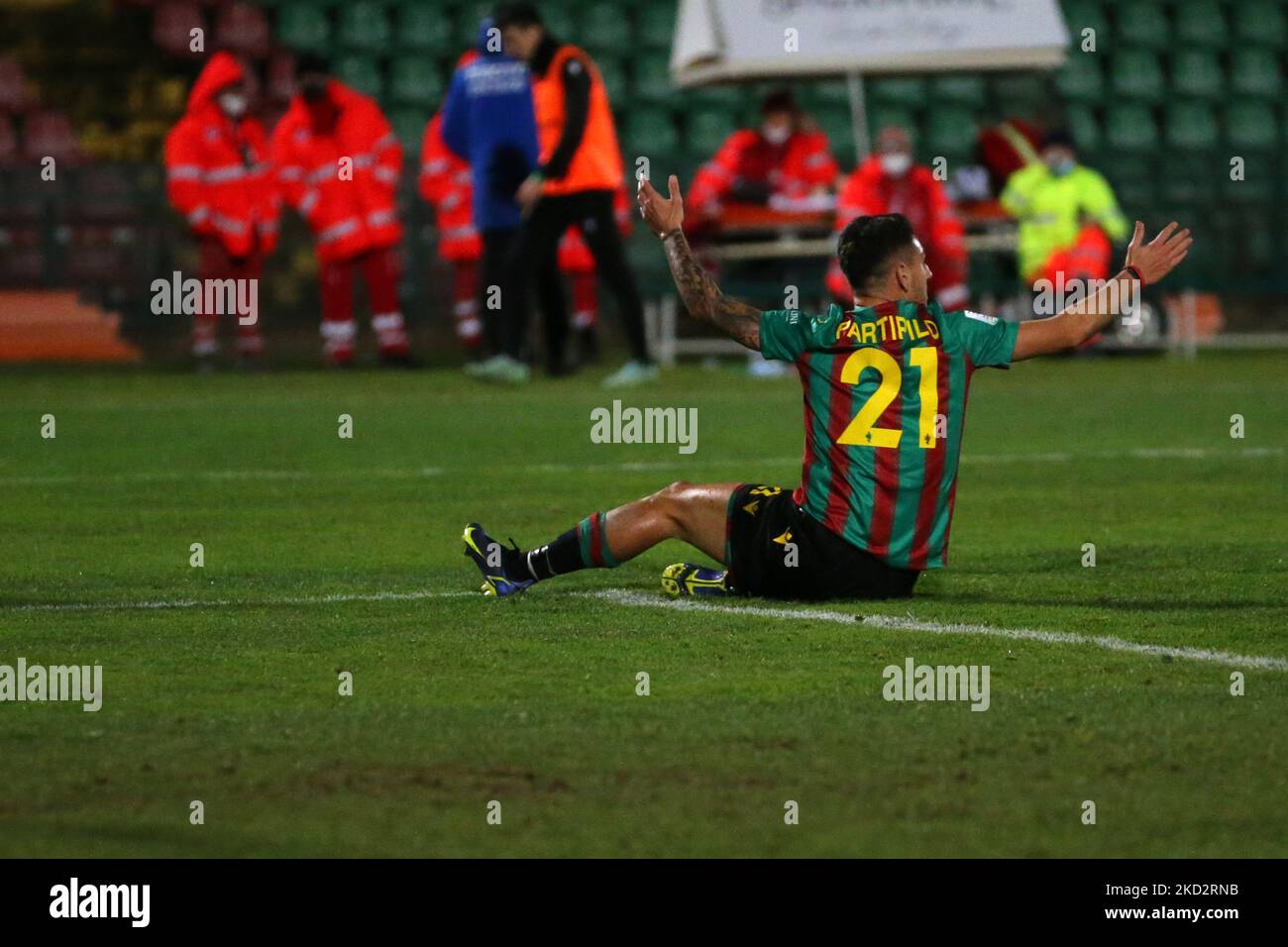 PartiPilo Anthony (Ternana) durante la partita di calcio italiana Serie B Ternana Calcio vs AC Monza il 15 febbraio 2022 allo Stadio libero liberati di Terni (Photo by Luca Marchetti/LiveMedia/NurPhoto) Foto Stock