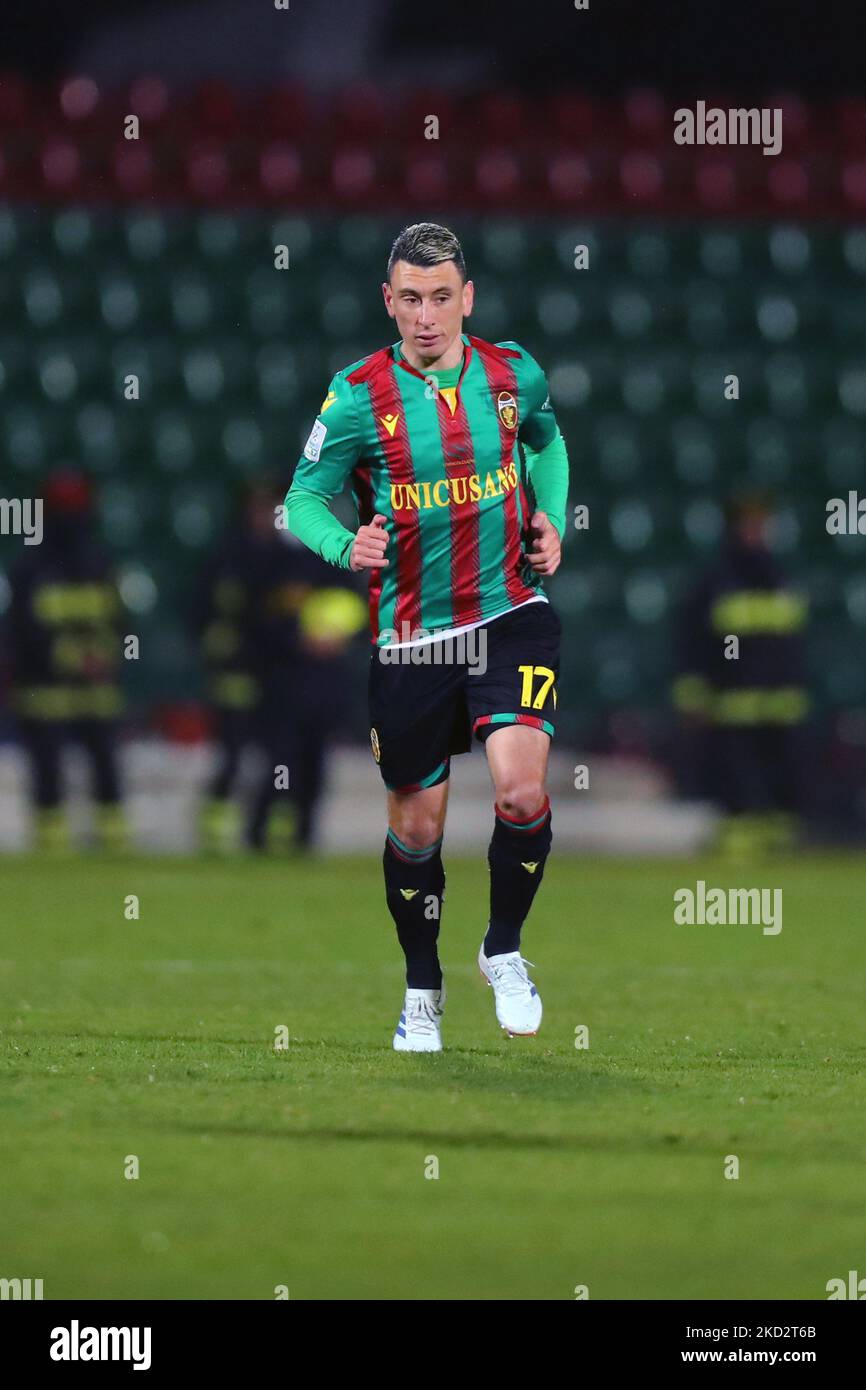 Falletti Cesar (Ternana) durante la partita di calcio italiana Serie B Ternana Calcio vs AC Monza il 15 febbraio 2022 allo Stadio libero liberati di Terni (Foto di Luca Marchetti/LiveMedia/NurPhoto) Foto Stock