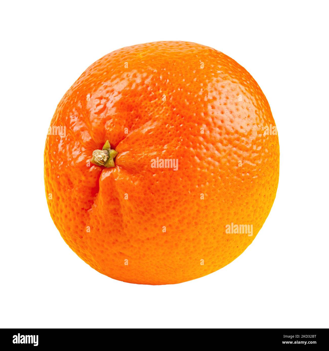Mandarino, agrumi mandarino isolato su fondo bianco. Il file contiene il percorso di ritaglio. Foto Stock