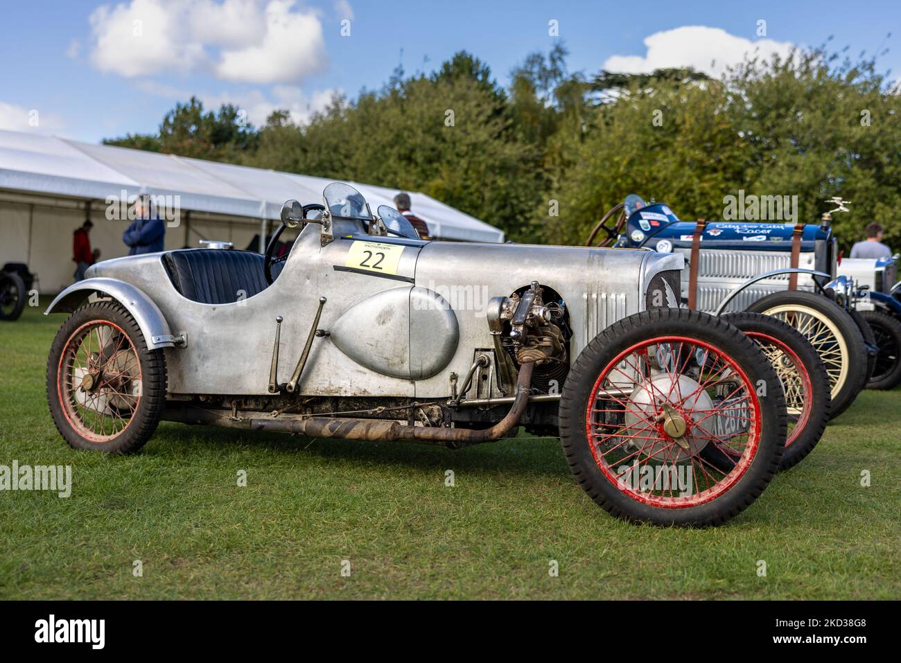 1922 Frazer Nash GN ‘IA 2878’ in mostra al Race Day Airshow tenutosi a Shuttleworth il 2nd ottobre 2022 Foto Stock