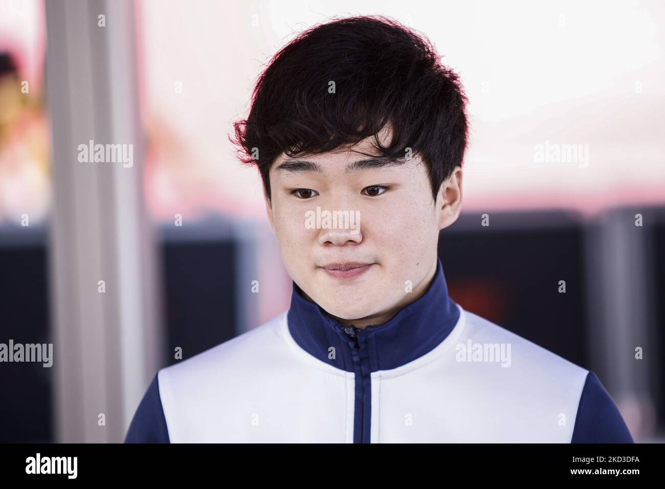 Yuki Tsunoda, Scuderia AlphaTauri, ritratto durante le prove invernali di Formula 1 sul circuito di Barcellona - Catalunya il 24 febbraio 2022 a Barcellona, Spagna. (Foto di Xavier Bonilla/NurPhoto) Foto Stock