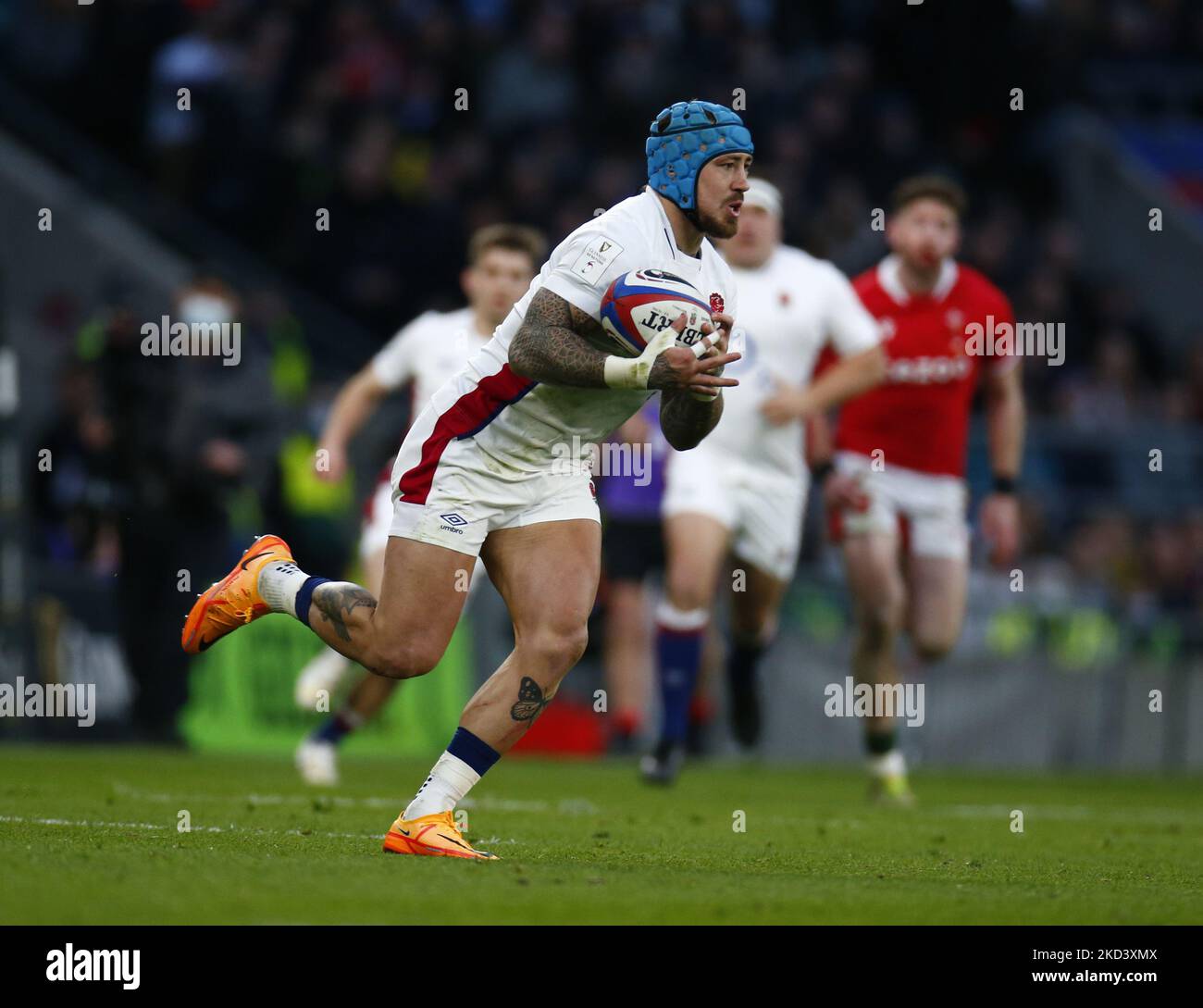 LONDRA, INGHILTERRA - 26 FEBBRAIO: Jack Nowell of England durante la Guinness Six Nations Match tra Inghilterra e Galles, al Twickenham Stadium il 26th febbraio 2022 a Londra, Inghilterra (Photo by Action Foto Sport/NurPhoto) Foto Stock