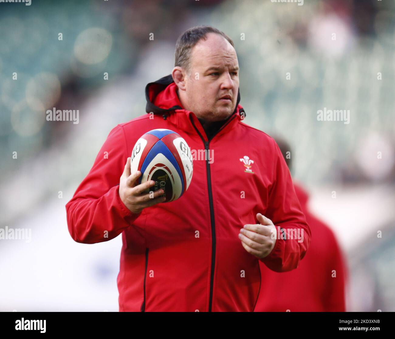 Gareth Williams Assistant Coach-Breakdown durante la Guinness Six Nations match tra Inghilterra e Galles, al Twickenham Stadium il 26th febbraio 2022 a Londra, Inghilterra (Photo by Action Foto Sport/NurPhoto) Foto Stock