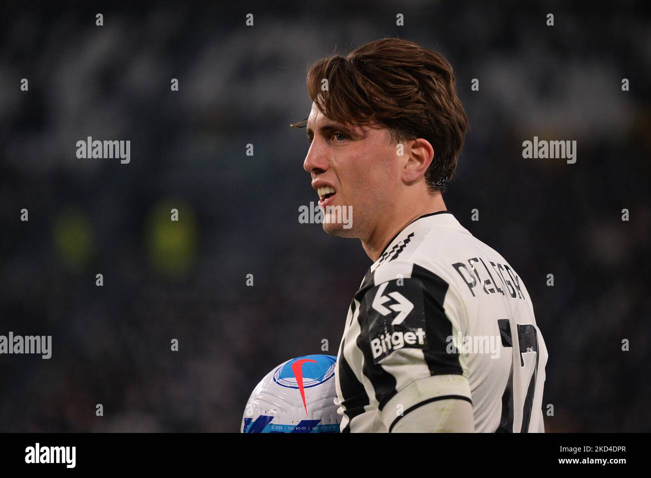 Luca Pellegrini delusione della Juventus FC durante la Serie A Football Match tra Juventus FC e Spezia allo Stadio Allianz, il 6 marzo 2022 a Torino (Foto di Alberto Gandolfo/NurPhoto) Foto Stock