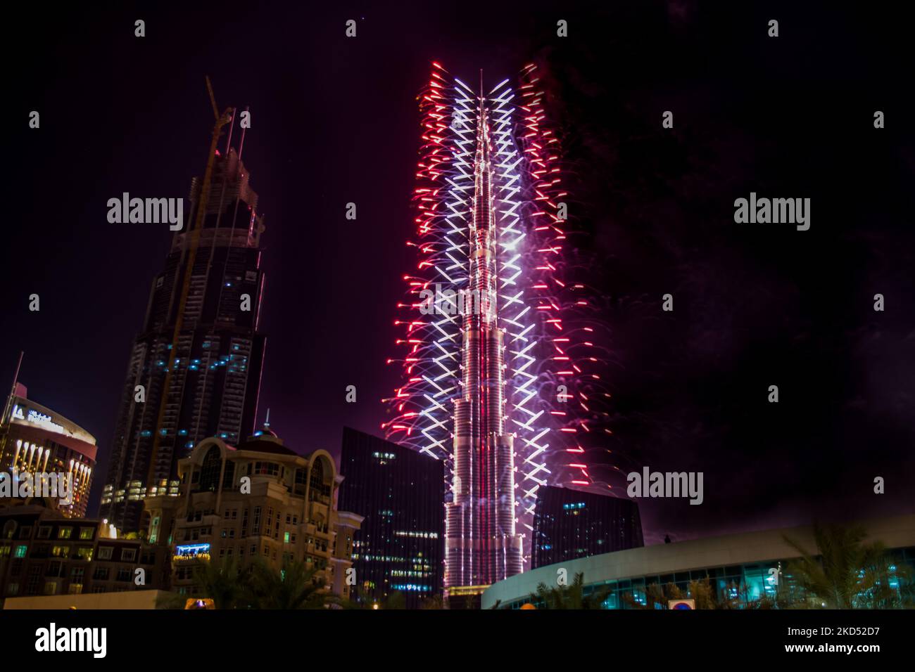 Capodanno, Burj Khalifa, Dubai, Emirati Arabi Uniti Foto Stock