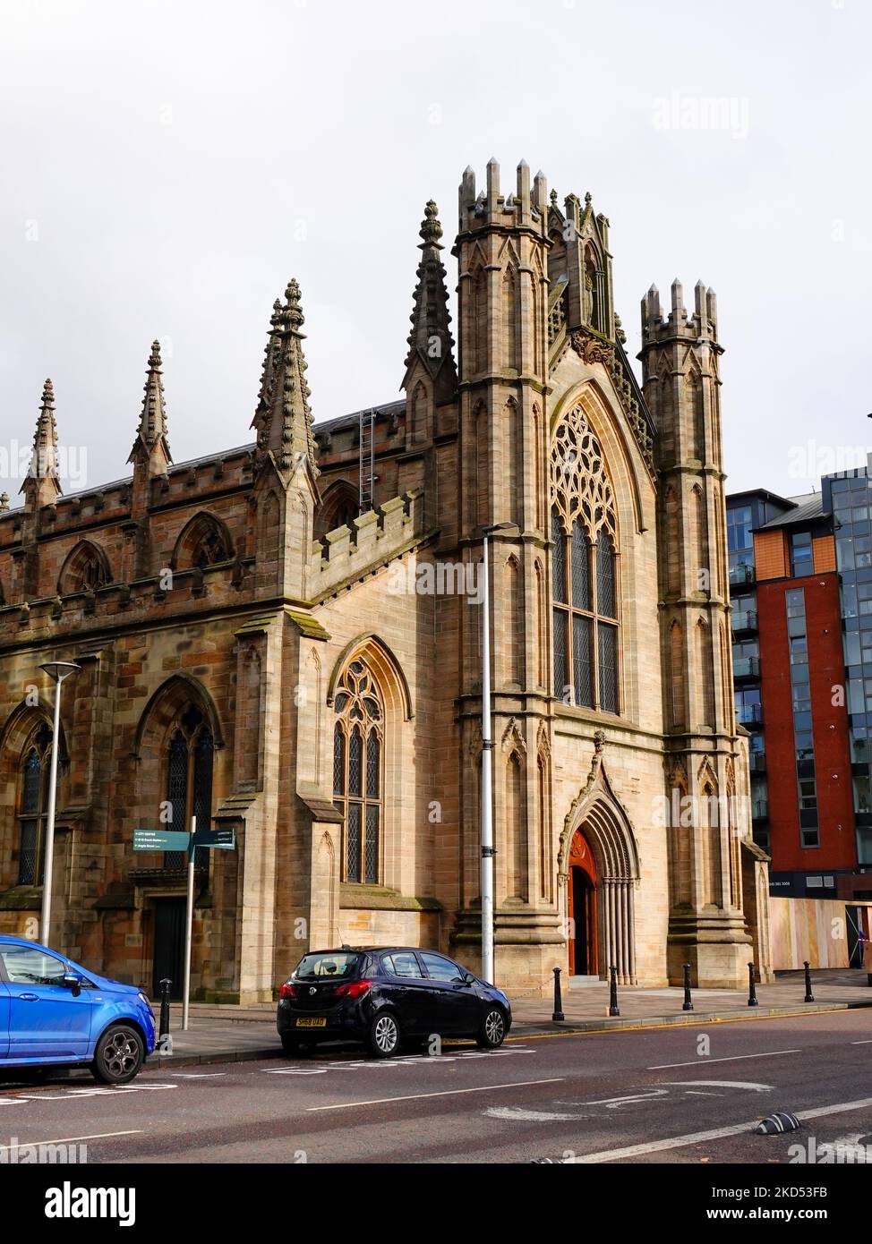 Cattedrale Metropolitana di Sant'Andrea, Cattedrale Cattolica Georgiana, Clyde St, Glasgow, Scozia, REGNO UNITO. Foto Stock