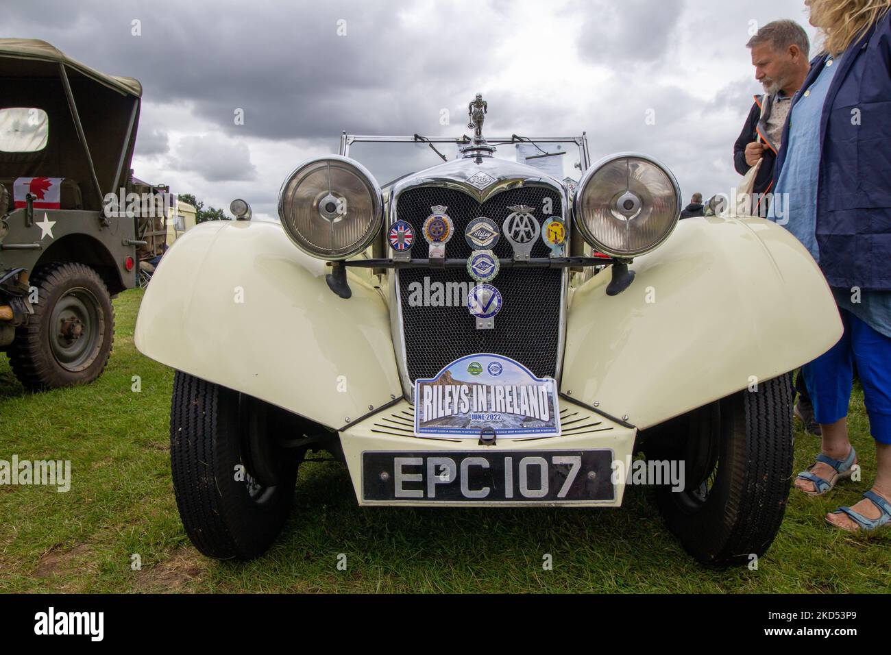 EXETER, DEVON, Regno Unito - 1 LUGLIO 2022 Classic Riley Foto Stock