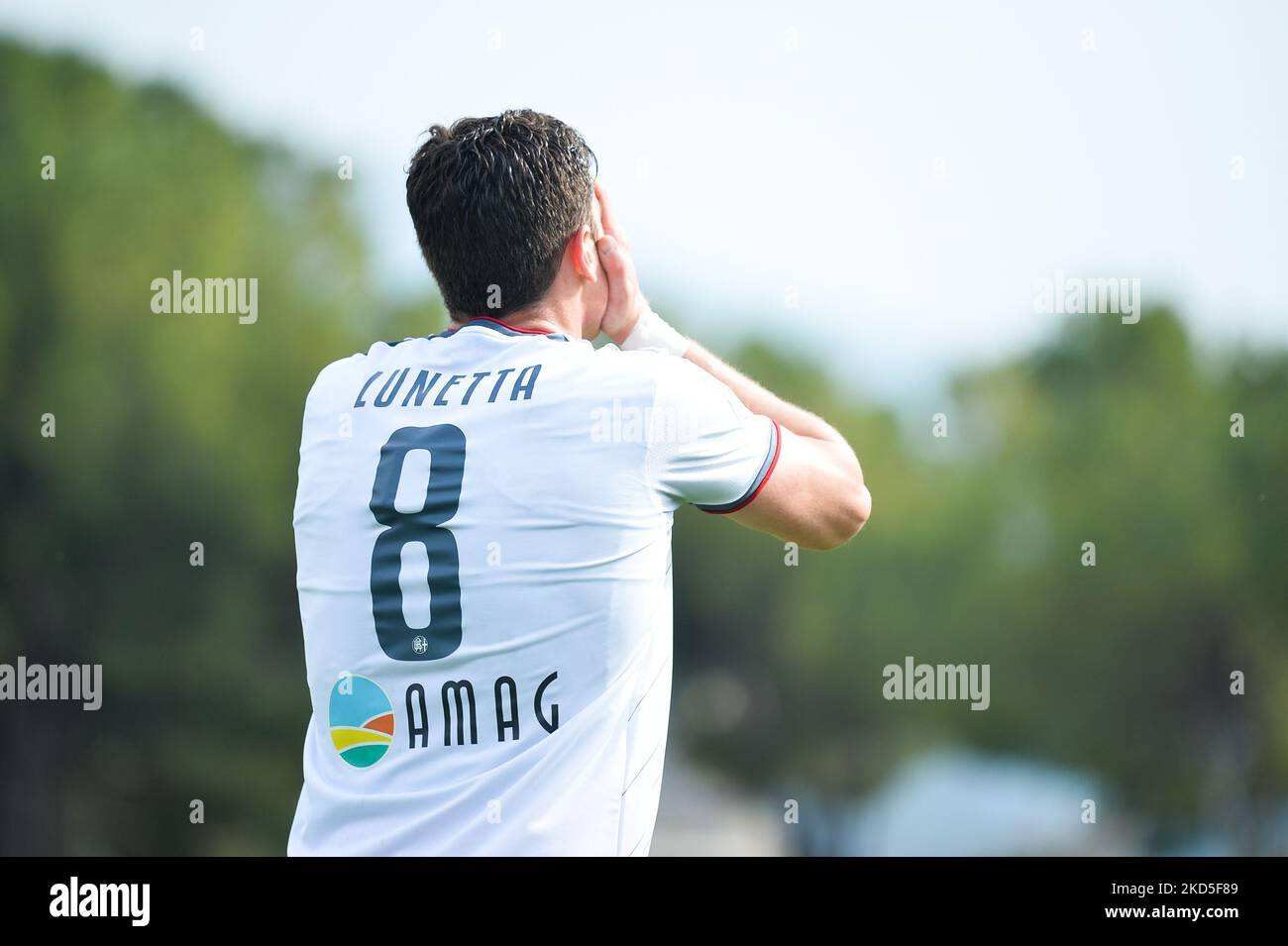 Gabriele Lunetta di Alessandria Calcio delusione durante la Serie B Football Match tra Ternana Calcio e US Alessandria, allo Stadio libero liberati, il 19 marzo 2022, a Terni (Foto di Alberto Gandolfo/NurPhoto) Foto Stock