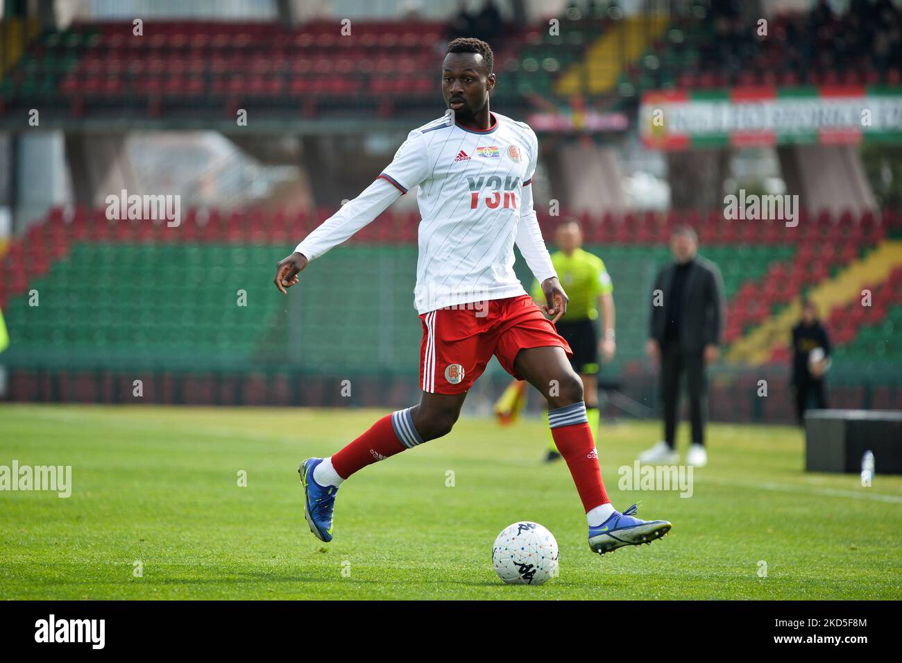 Abou Ba di US Alessandria Calcio durante la Serie B Football Match tra Ternana Calcio e US Alessandria, allo Stadio libero liberati, il 19 marzo 2022, a Terni (Foto di Alberto Gandolfo/NurPhoto) Foto Stock