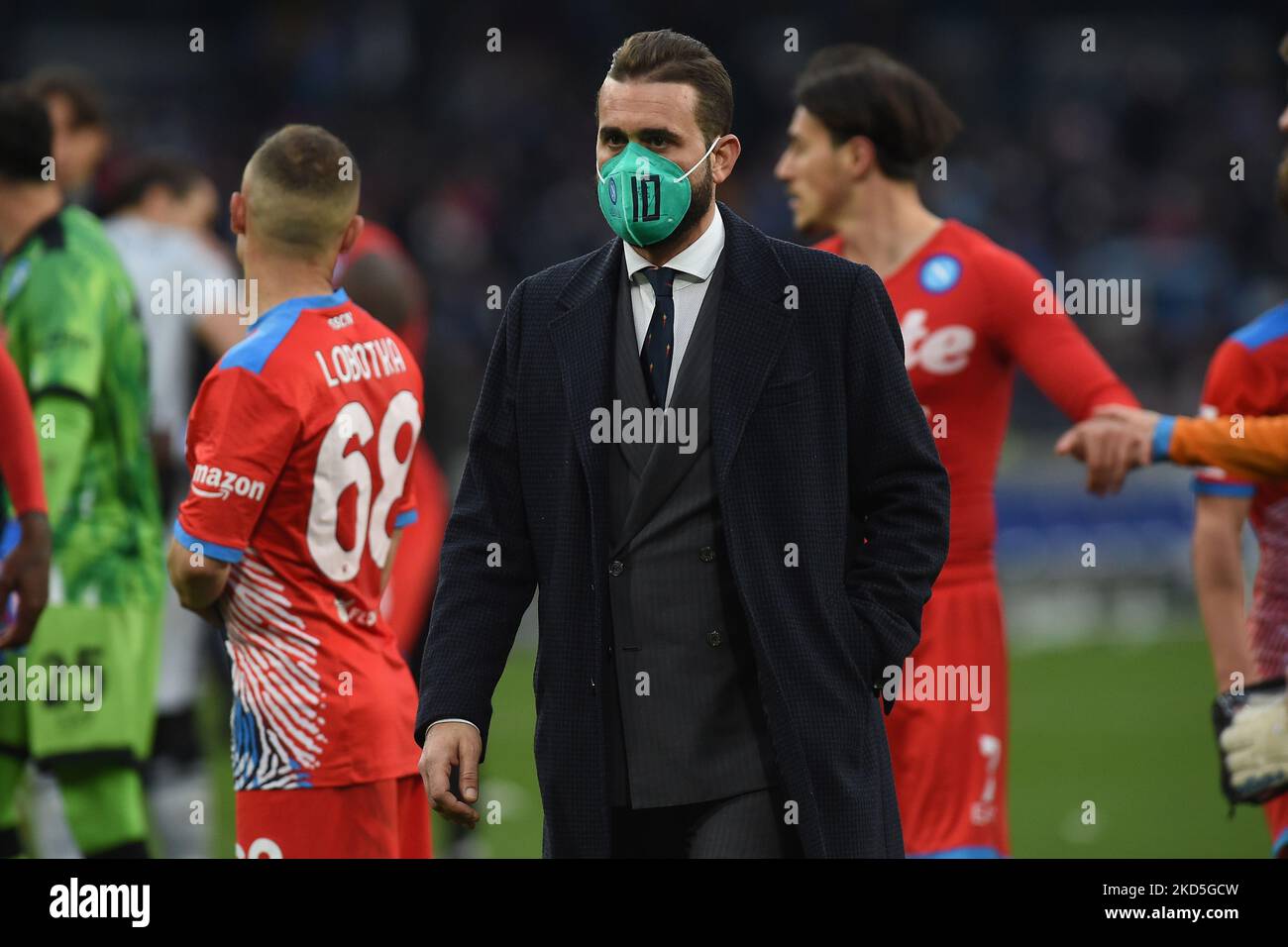 Eduardo De Laurentiis al termine della Serie A match tra SSC Napoli e Udinese Calcio allo Stadio Diego Armando Maradona Napoli Italia il 19 marzo 2022. (Foto di Franco Romano/NurPhoto) Foto Stock