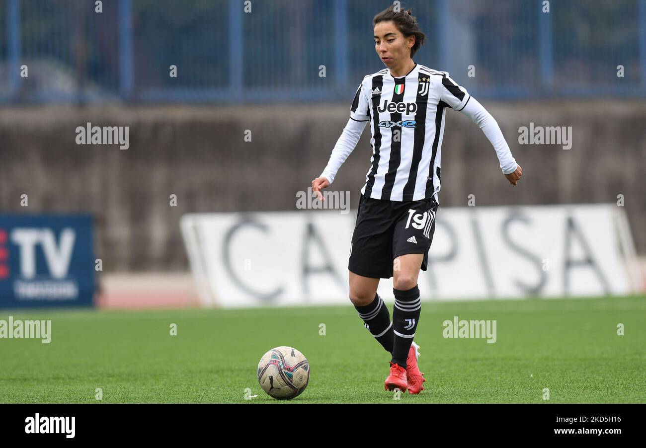 Annahita Zamanian Bakhtiari (19) Donne Juventus durante il Campionato Italiano di Calcio una partita femminile 2021/2022 tra Napoli Femminile vs Juventus Donne allo stadio Arena Giuseppe piccolo di Cercola (NA), Italia, il 19 marzo 2022 (Foto di Andrea D'amico/LiveMedia/NurPhoto) Foto Stock