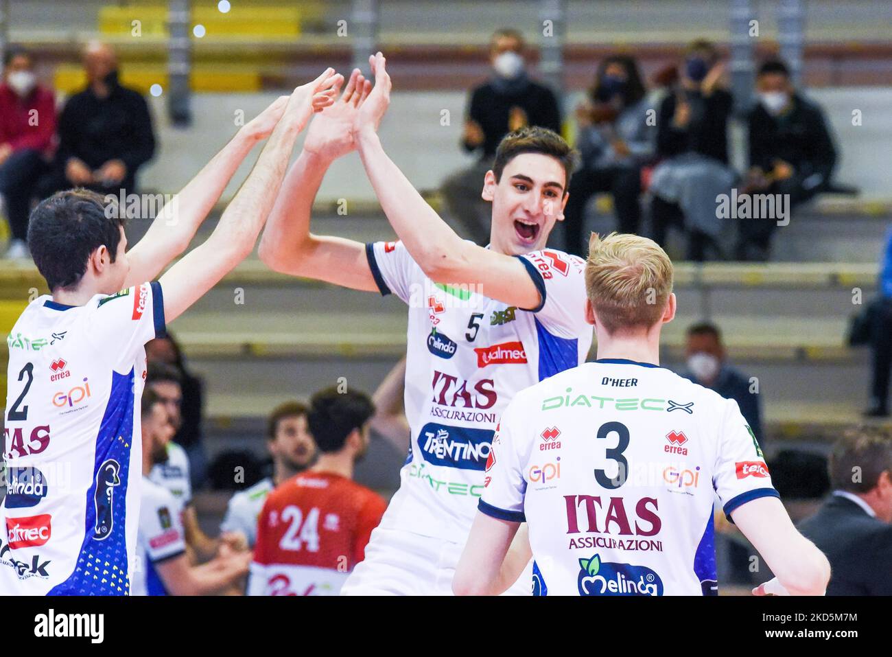 Alessandro Michieletto (ITAS Trentino) durante il Volley Serie a Campionato Men Superleague Top Volley Cisterna vs ITAS Trentino il 20 marzo 2022 al Palasport di Latina (Photo by Bianca Simonetti/LiveMedia/NurPhoto) Foto Stock