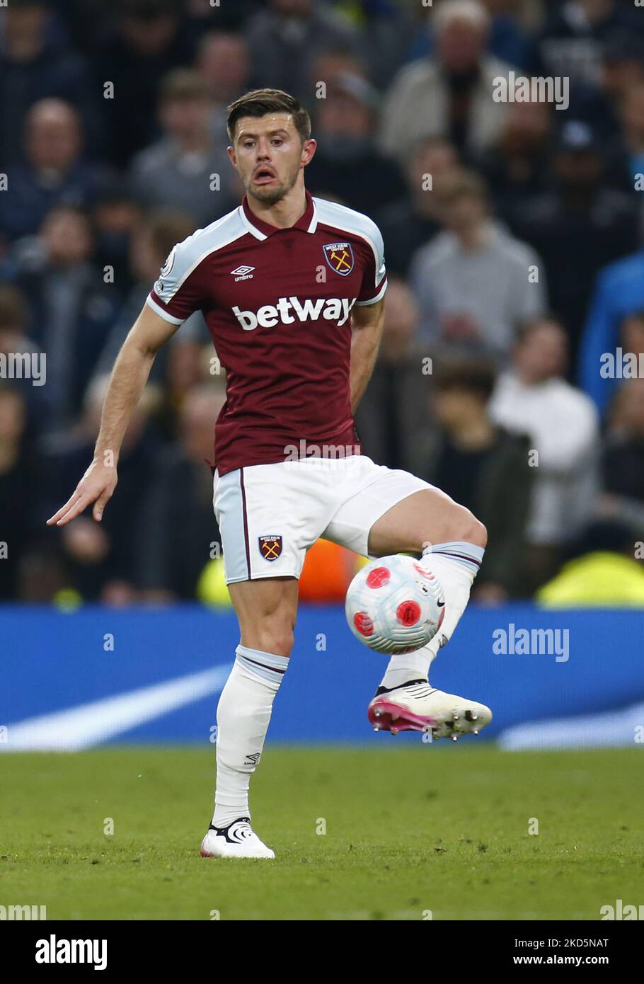 Aaron Cresswell di West Ham United durante la Premier League tra Tottenham Hotspur e West Ham United allo stadio Tottenham Hotspur , Londra, Inghilterra il 07th marzo 2022 (Photo by Action Foto Sport/NurPhoto) Foto Stock