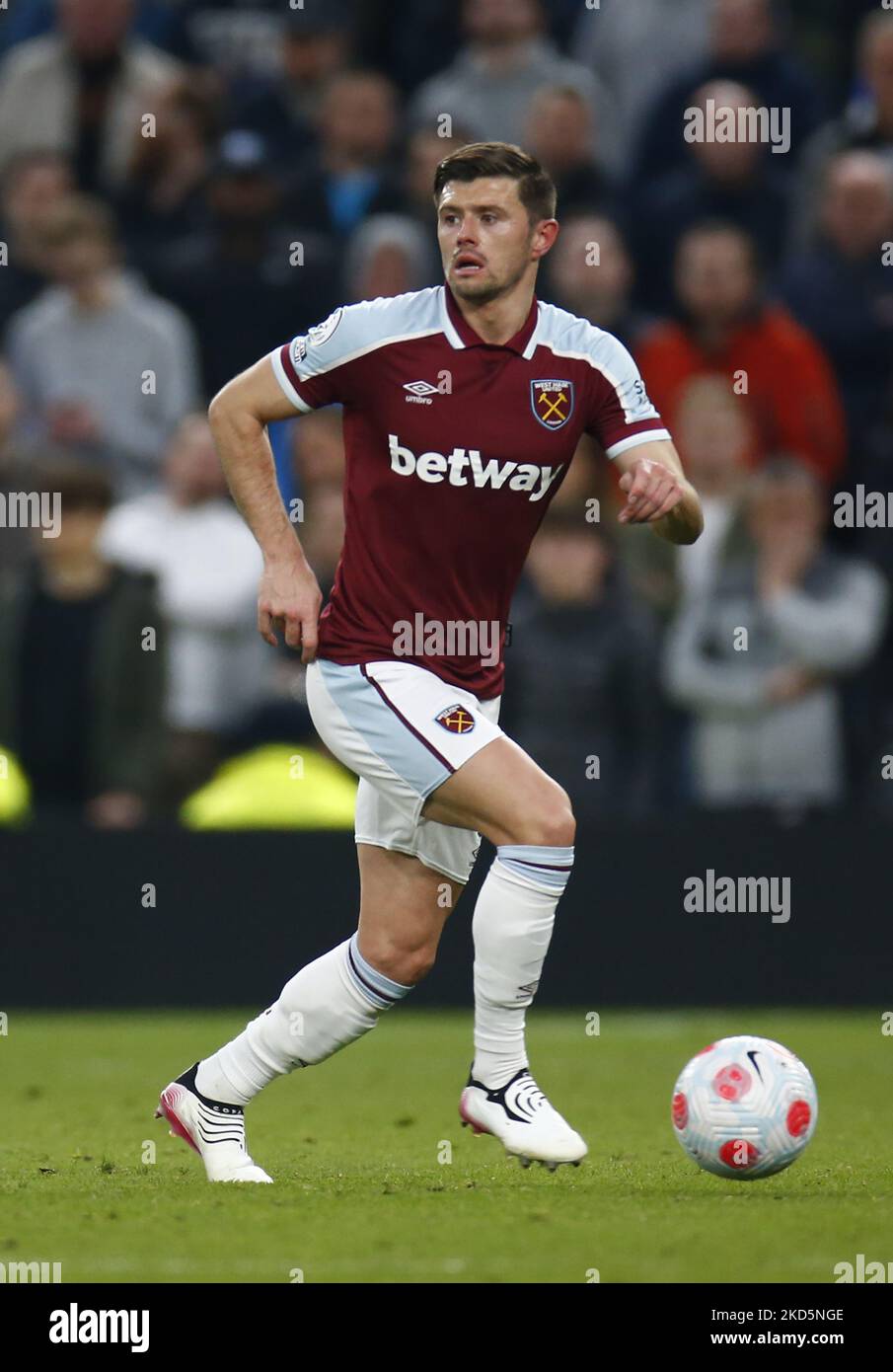 Aaron Cresswell di West Ham United durante la Premier League tra Tottenham Hotspur e West Ham United allo stadio Tottenham Hotspur , Londra, Inghilterra il 07th marzo 2022 (Photo by Action Foto Sport/NurPhoto) Foto Stock