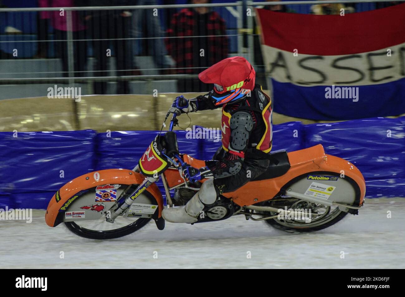 . Tim Dixon in azione durante il ROLOEF THIJS BOKAAL a Ice Rink Thialf, Heerenveen Venerdì 1st aprile 2022. (Foto di Ian Charles/MI news/NurPhoto) Foto Stock