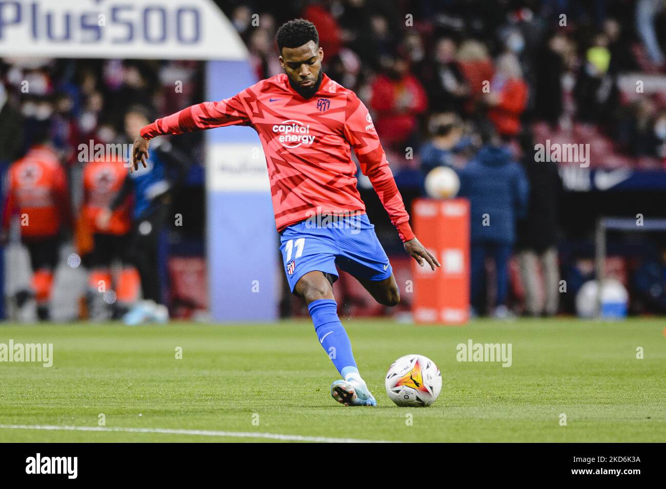 Durante la partita Liga Santander tra Atletico de Madrid e Deportivo Alaves a Estadio Wanda Metropolitano il 02 aprile 2022 a Madrid Spagna. (Foto di Eurasia - Alvaro Medranda/JustPictures/LiveMedia/NurPhoto) NO USE SWITZERLAND. Foto Stock