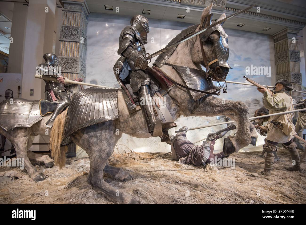 Il Royal Armouries Museum di Leeds, West Yorkshire, Inghilterra, ospita la collezione nazionale di armi e armature del Regno Unito Foto Stock