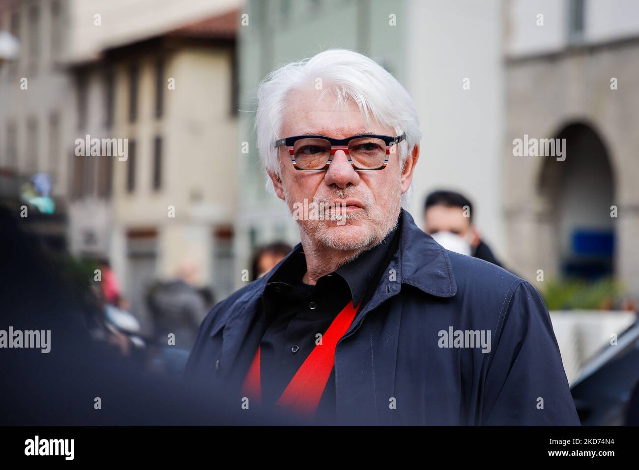 Ricky Tognazzi ospite al Baff durante le News Ricky Tognazzi ospite al Baff, Busto Arsizio Film Festival il 07 aprile 2022 al Busto Arsizio di Busto Arsizio (Foto di Roberta Corradin/LiveMedia/NurPhoto) Foto Stock