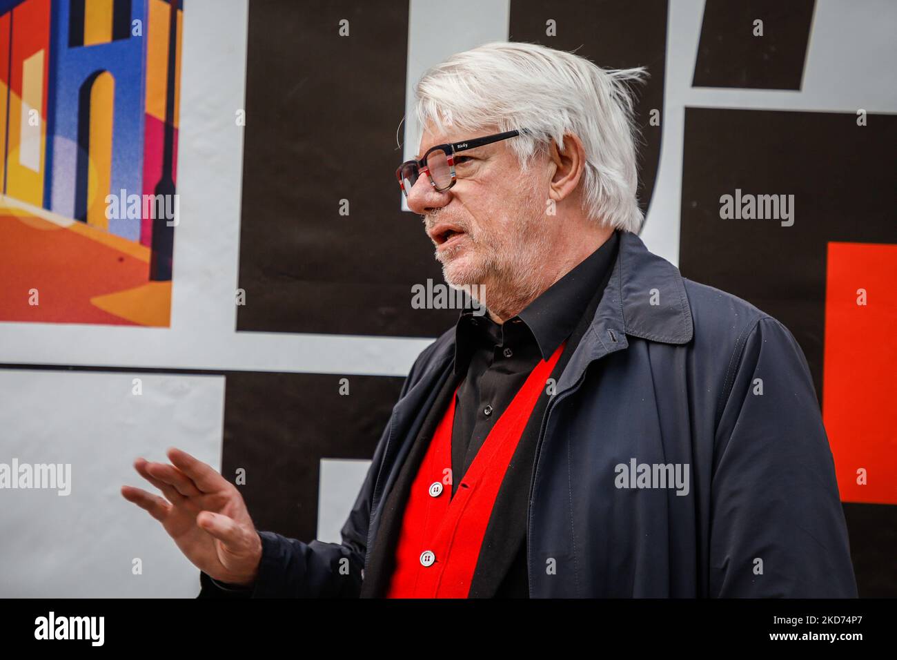 Ricky Tognazzi ospite al Baff durante le News Ricky Tognazzi ospite al Baff, Busto Arsizio Film Festival il 07 aprile 2022 al Busto Arsizio di Busto Arsizio (Foto di Roberta Corradin/LiveMedia/NurPhoto) Foto Stock