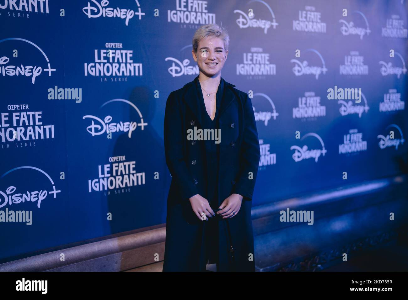 Beatrice Vio partecipa al tappeto rosso della serie televisiva "le fate Ignoranti" al Teatro dell'Opera il 08 aprile 2022 a Roma. (Foto di Luca Carlino/NurPhoto) Foto Stock