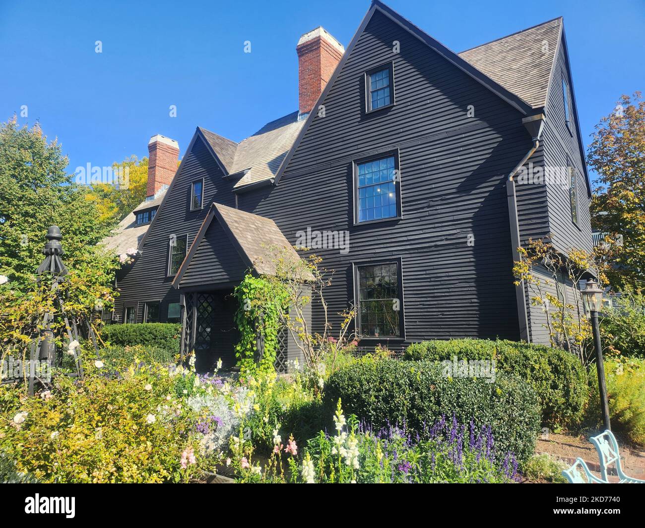 Un bellissimo scatto della Casa dei sette Gables (Turner-Ingersoll Mansion) a Salem, Massachusetts US Foto Stock