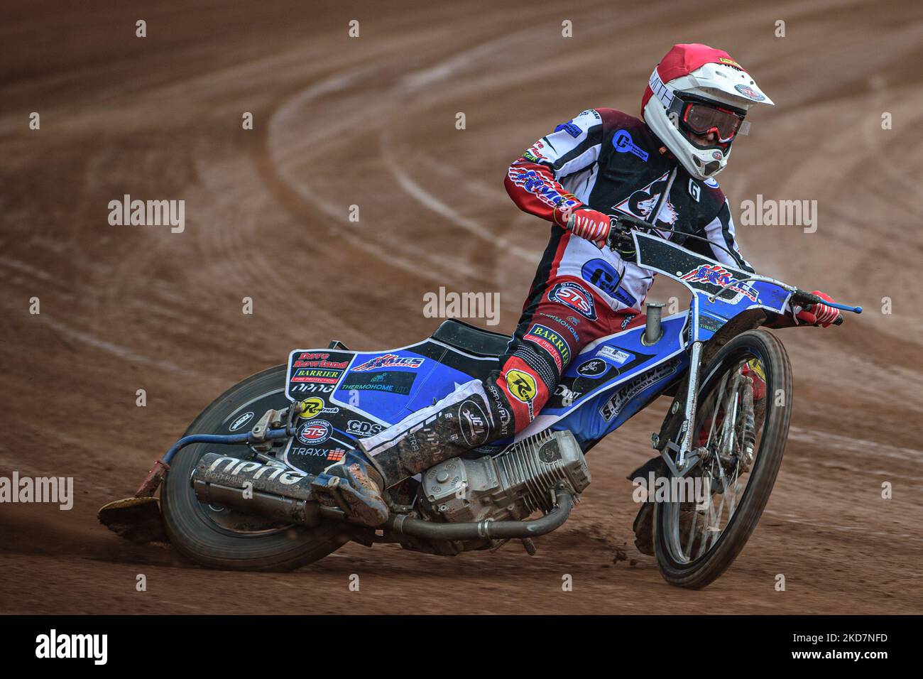 Archie Freeman di Belle Vue Cool Running Colts in azione durante la partita della National Development League tra Belle Vue Colts e Plymouth Centurions al National Speedway Stadium di Manchester venerdì 15th aprile 2022. (Foto di Ian Charles/MI News/NurPhoto) Foto Stock