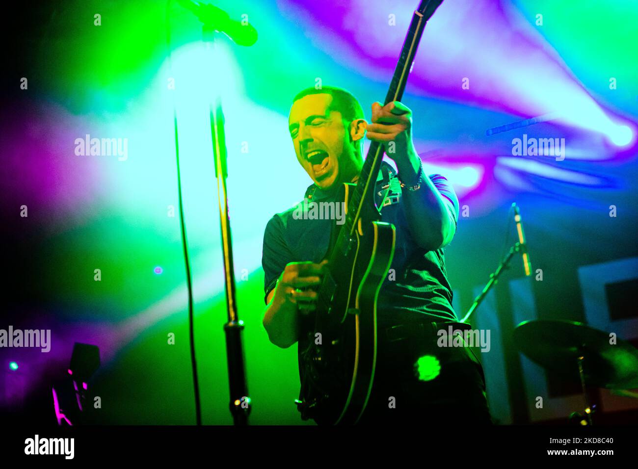 La cantante britannica Miles Kane in concerto presso i magazzini generali di Milano, il 24 2022 aprile (Foto di Mairo Cinquetti/NurPhoto) Foto Stock