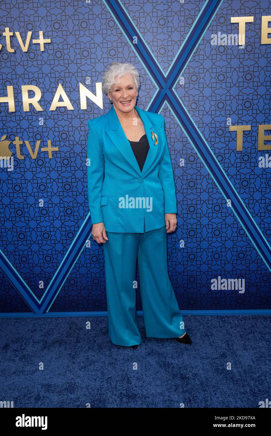 NEW YORK, NEW YORK - MAGGIO 04: Glenn Close partecipa alla prima stagione 'Teheran' 2 di Apple TV al Robin Williams Center il 04 maggio 2022 a New York City. (Foto di John Nacion/NurPhoto) Foto Stock