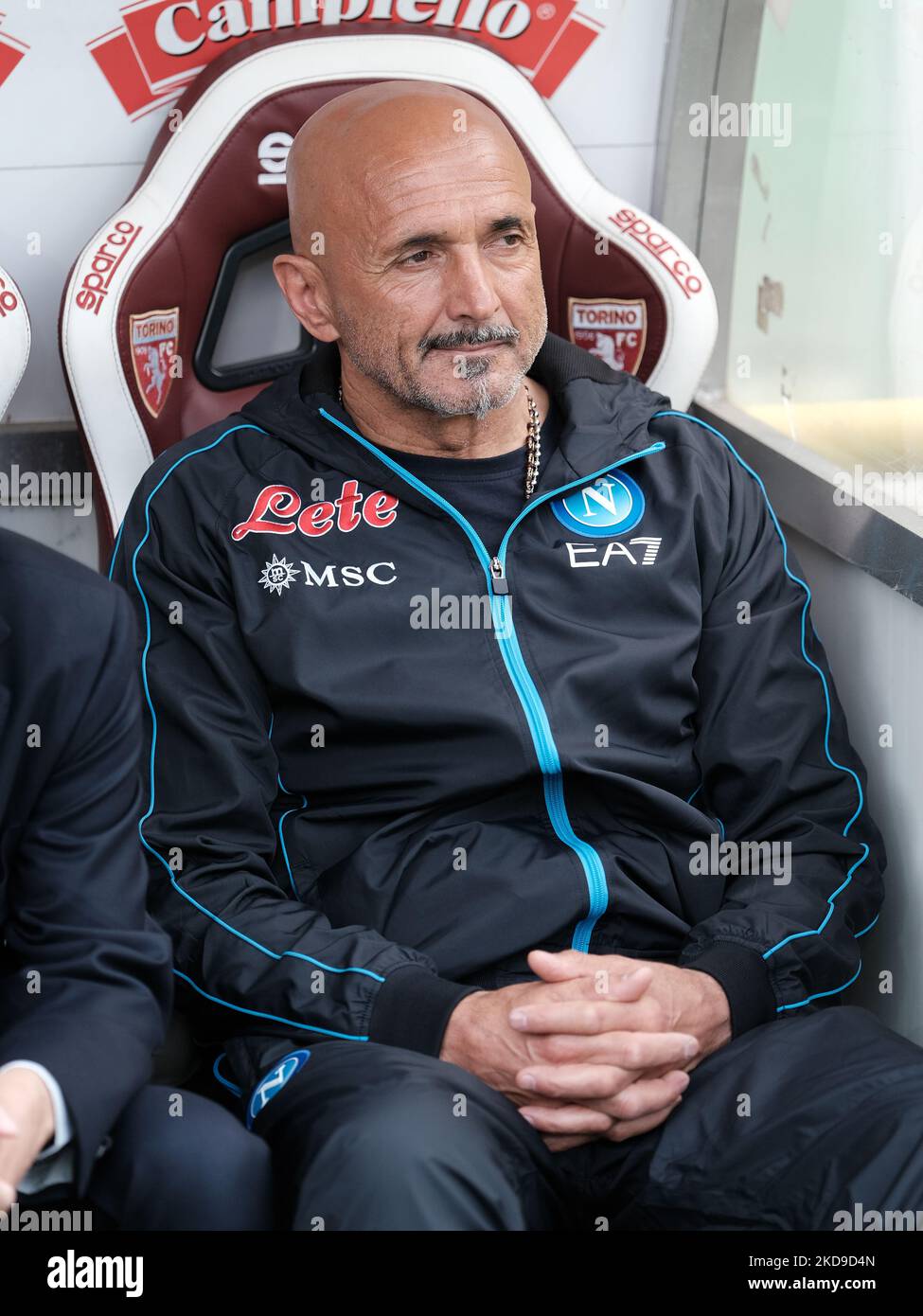 Luciano Spalletti durante la Serie A match tra Torino e Napoli, a Torino, il 7 maggio 2022 (Photo by Loris Roselli/NurPhoto) Foto Stock