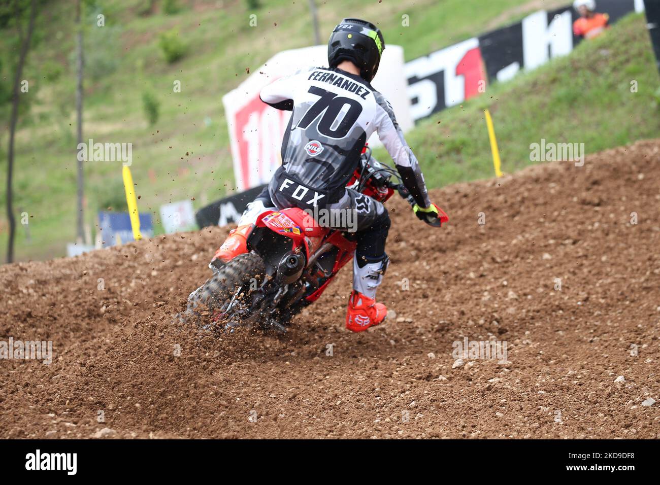 70 RUBEN FERNÃNDEZ GARCIA (Honda 114 Motorsports) durante il Motocross 2022 MXGP d'Italia il 07 maggio 2022 al Parco Maggiora di Maggiora (NO) (Photo by Valerio Origo/LiveMedia/NurPhoto) Foto Stock