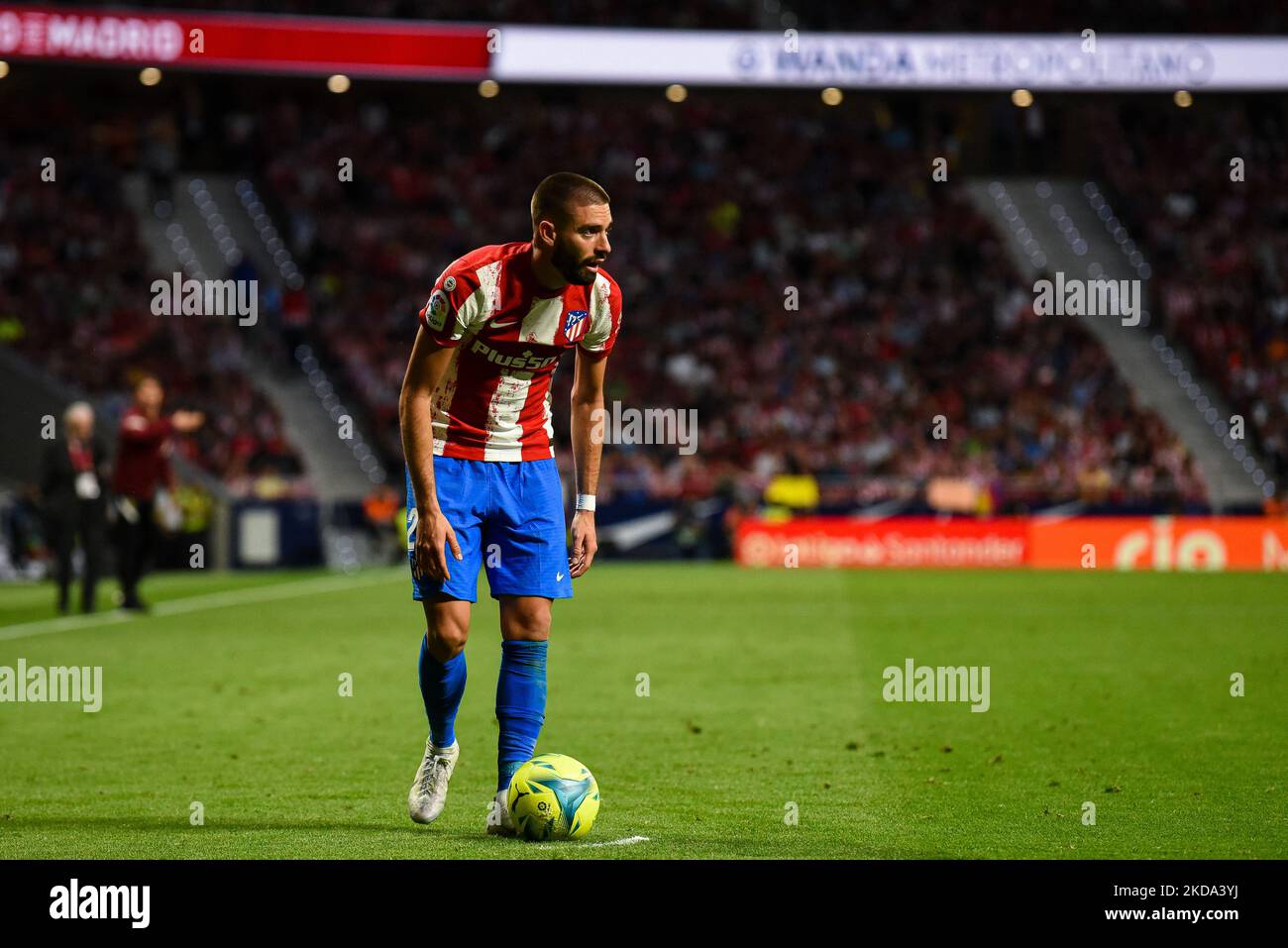 Yannick Carrasco durante la Liga match tra Atletico de Madrid e Sevilla FC a Wanda Metropolitano il 15 maggio 2022 a Madrid, Spagna. (Foto di Rubén de la Fuente Pérez/NurPhoto) Foto Stock